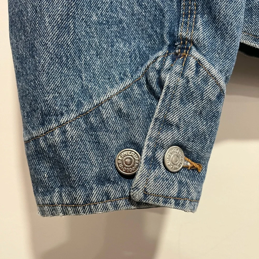 Rare Vintage Polo Ralph Lauren Dungarees Denim Jacket Size M Made In USA - Picture 5 of 11